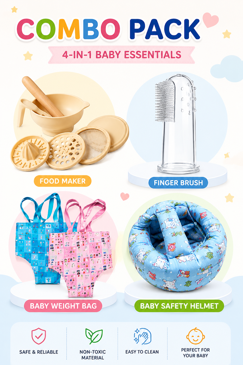 Algo 4-in-1 Baby Essentials Combo Pack